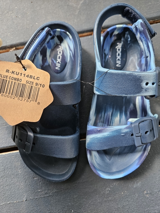 Rockin Other - Rockin Kids' Blue Combo Adjustable Strap Sandals
